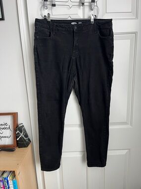Old Navy 18 Black Rockstar Super Skinny High Rise Jeans